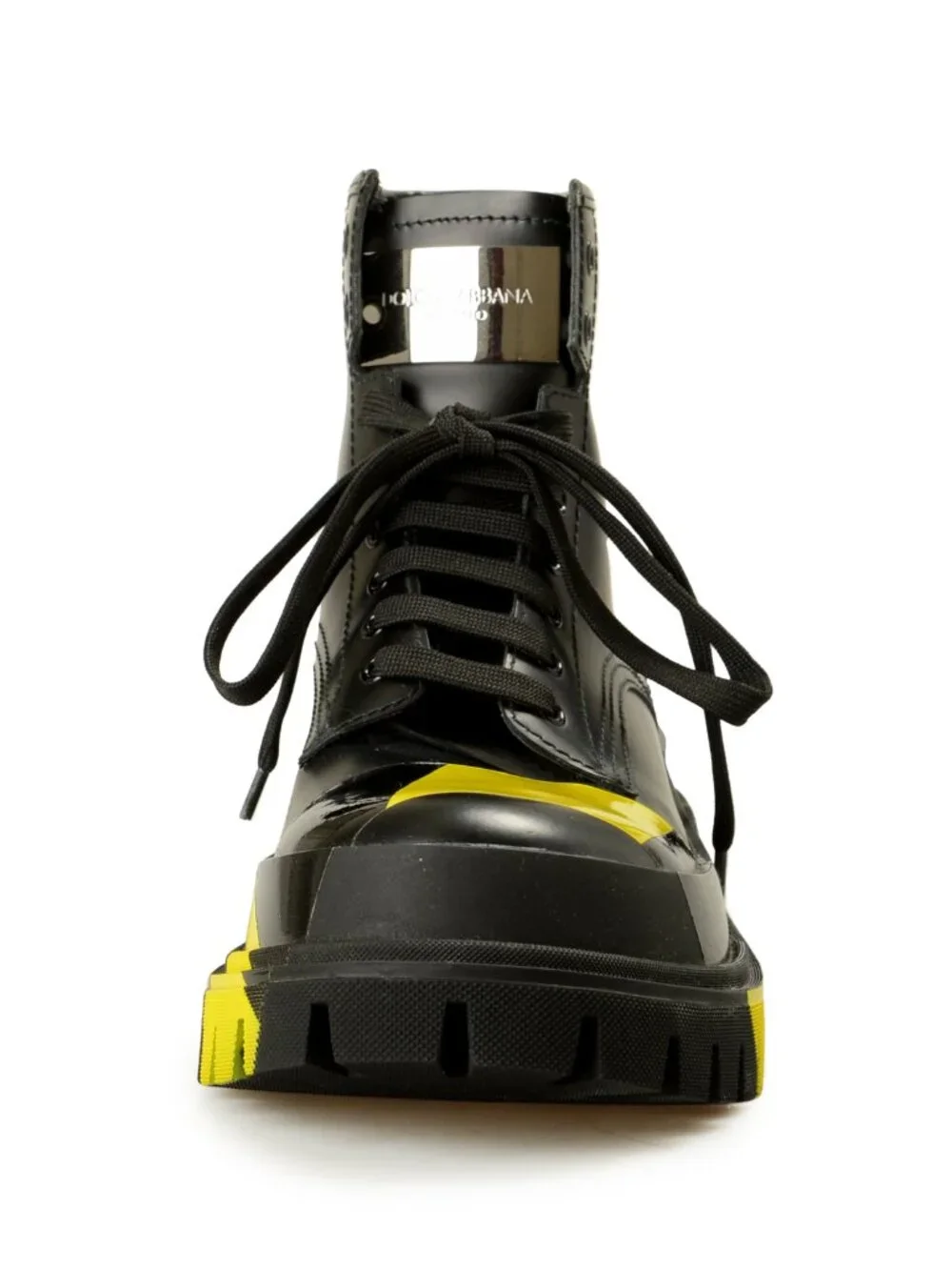 Dolce & Gabbana Men's Two Tone Leather Combat Lace Up Boots Shoes US 11 IT 44